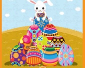 Easter Clip Art colorful Easter eggs Eggs design Ideal for Scrapbook, Cards, Invitations,Party,Paper Craft Ed007 Il_170x135