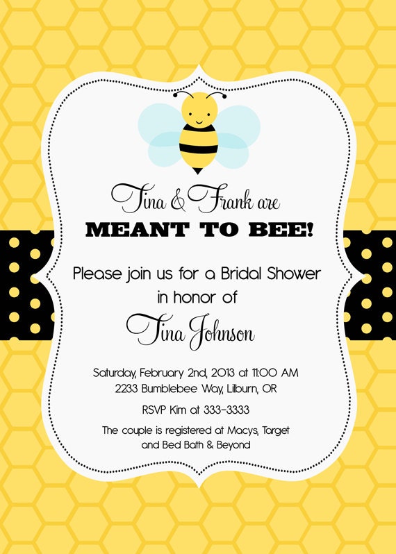 Bumble Bee Invitations Printable 7