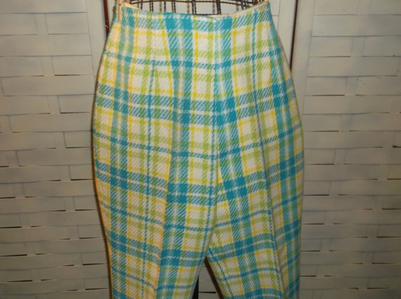 lime green plaid pants