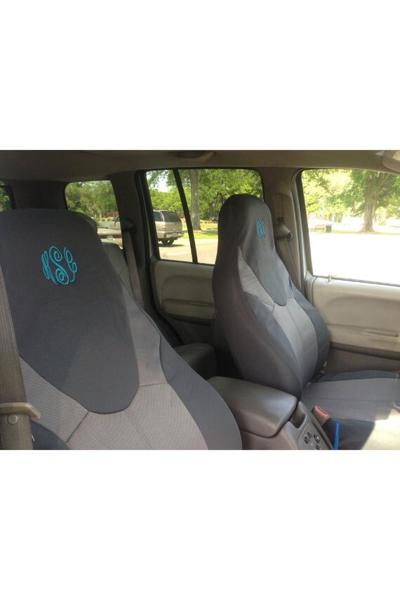 Personalized Monogrammed Car Seat Covers 2 Personalized Monogrammed Car Seat Covers 2