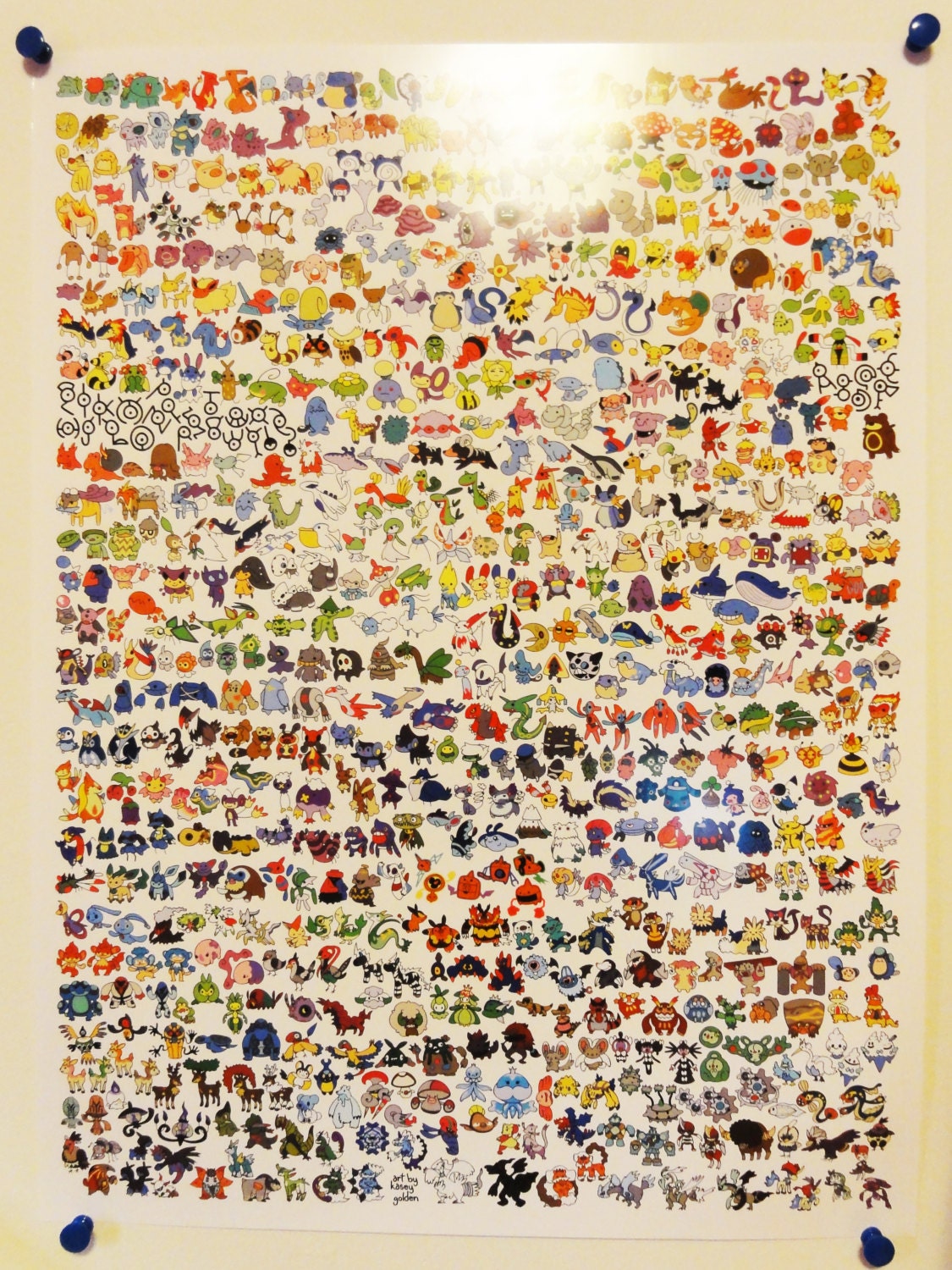 EVERY POKEMON POSTER 18x24 by KaseyTheGolden on Etsy