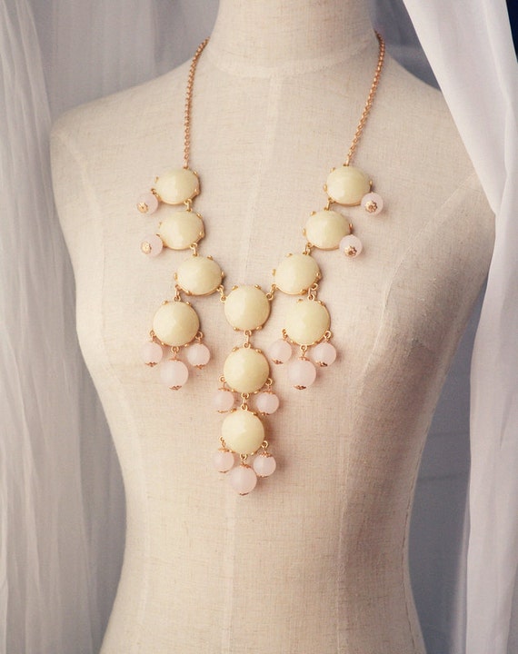 Bubble Necklace J Crew Style Inspired Statement Necklace