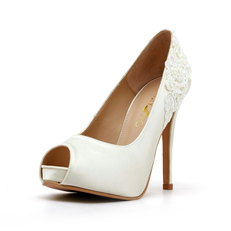Ivory White Wedding ShoesIvory White Bridal by ChristyNgShoes