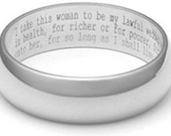 sanskrit engraved wedding rings