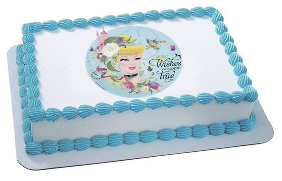 CINDERELLA-WISHES Edible Image Cake Topper Il_570xn