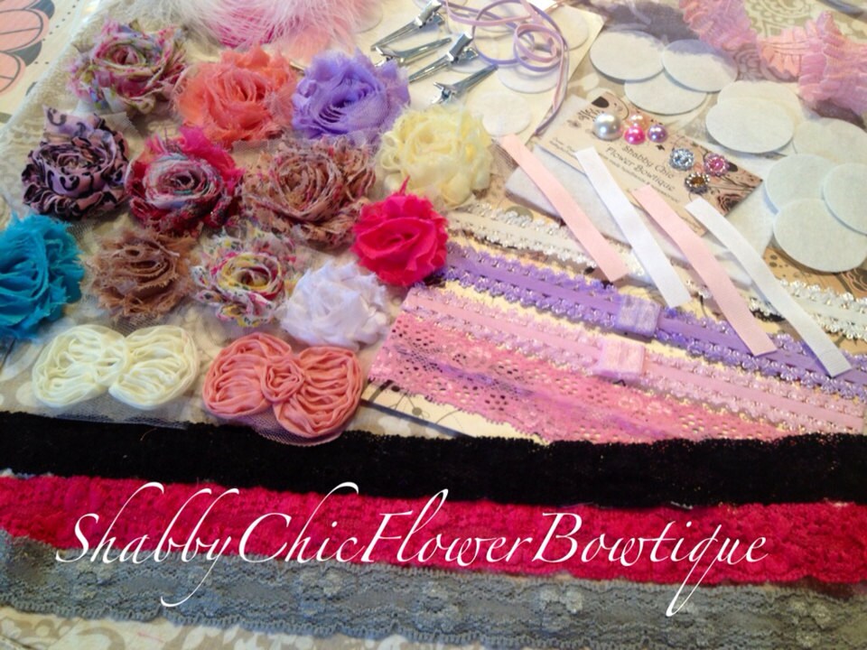 shabby chic headband kit 4 make 12 diy headbands baby sale shabby chic diy headband kit 10 headbands 4 65 plus shabby chic headband kit 4 make 12 diy headbands baby sale shabby chic diy headband kit 10 headbands 4 65 plus