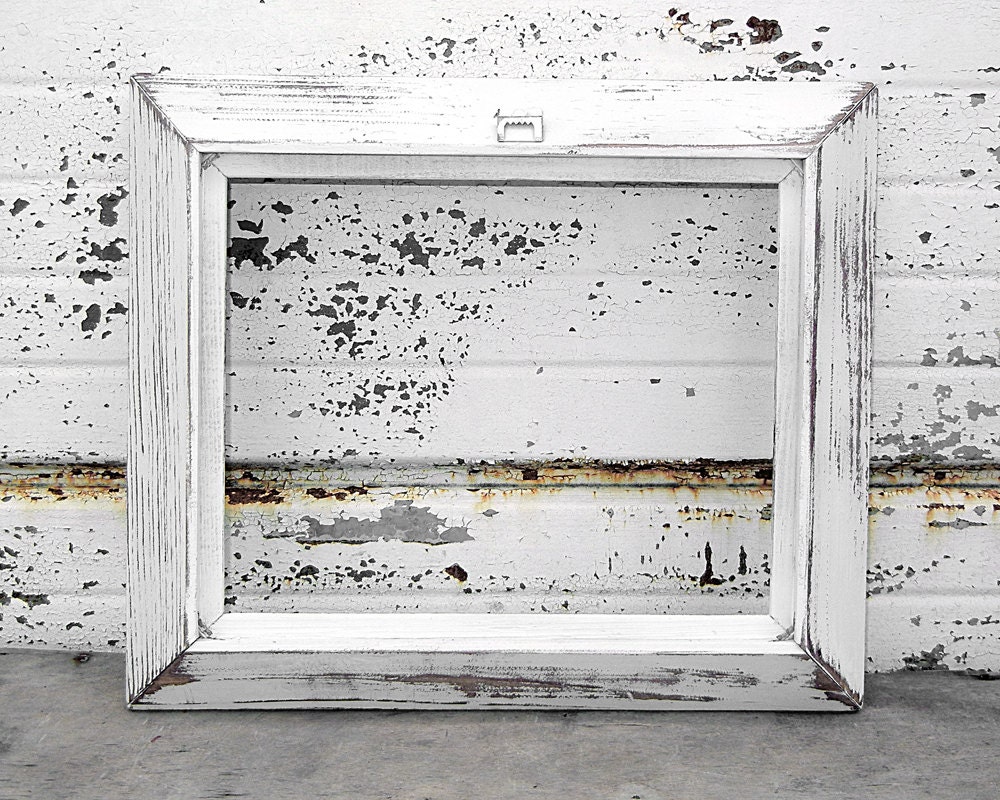 8 x 10 LARGE Chunky Bright White Picture FRAME Shabby Chic