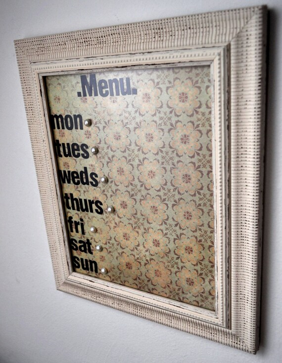 Kitchen Daily Menu Dinner Dry Erase Board Distressed Cottage