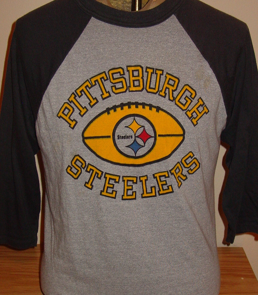 vintage 1980s Pittsburgh Steelers jersey t by vintagerhino247