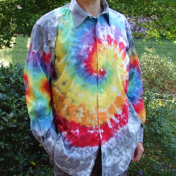 tie dye button up