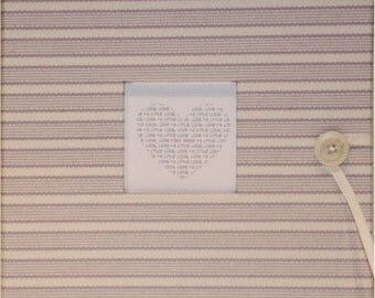 Jewish Standard Baby Book (lavendar and white stripes)