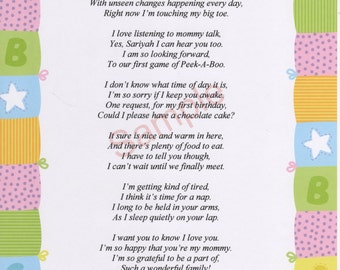 Baby poem | Etsy