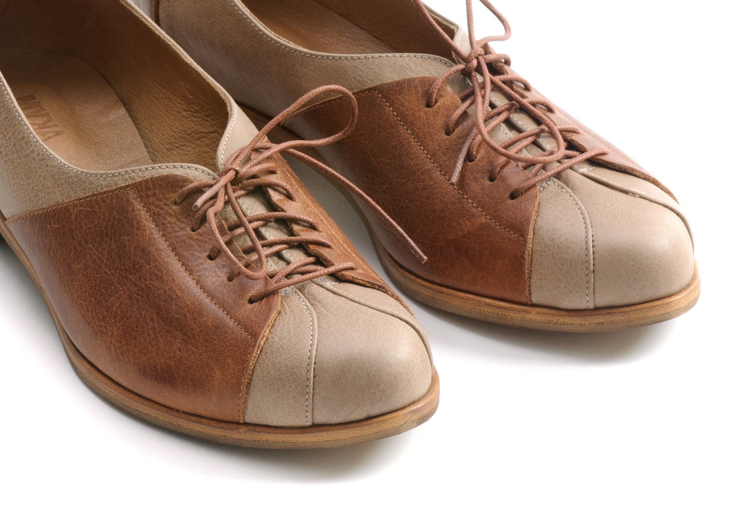 oxfords womens brown