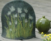 Felted tea or coffee cozy - teapot cosy. Ready to ship