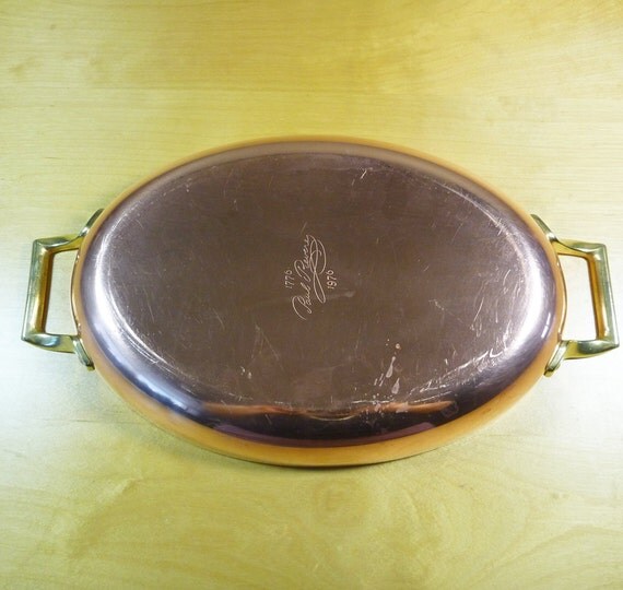 Paul Revere 1976 Vintage Copper Cookware Signature Paella Pan