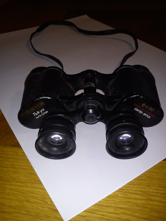 strap for leather binoculars 393ft. at Tokyo Binoculars 1000yds Tohyoh 03199, No.P5 Vintage 8X30,