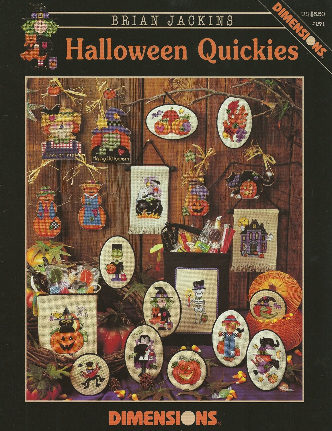 Counted Cross Stitch Halloween Quickies by Brian Jackins