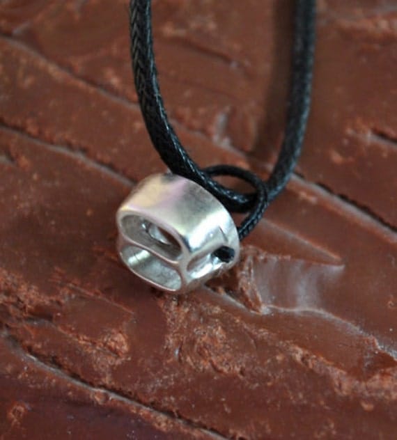 Climbing Tube Belaying Device Necklace ATC by CocoClimbingJewelry