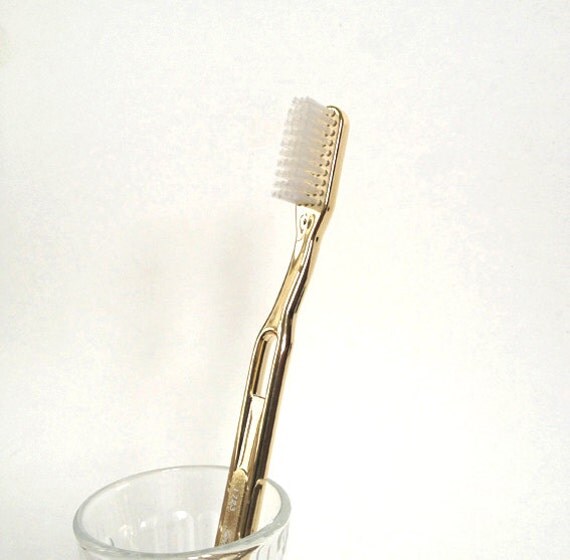 golden toothbrush