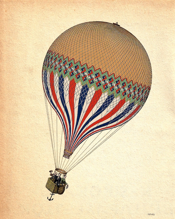 Hot Air Balloon Vintage 7