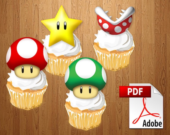 cupcake vintage toppers mario il_570xN.450124687_6t63.jpg