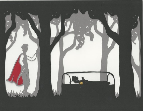 Download Items similar to Paper Cut Silhouette, Snow White on Etsy
