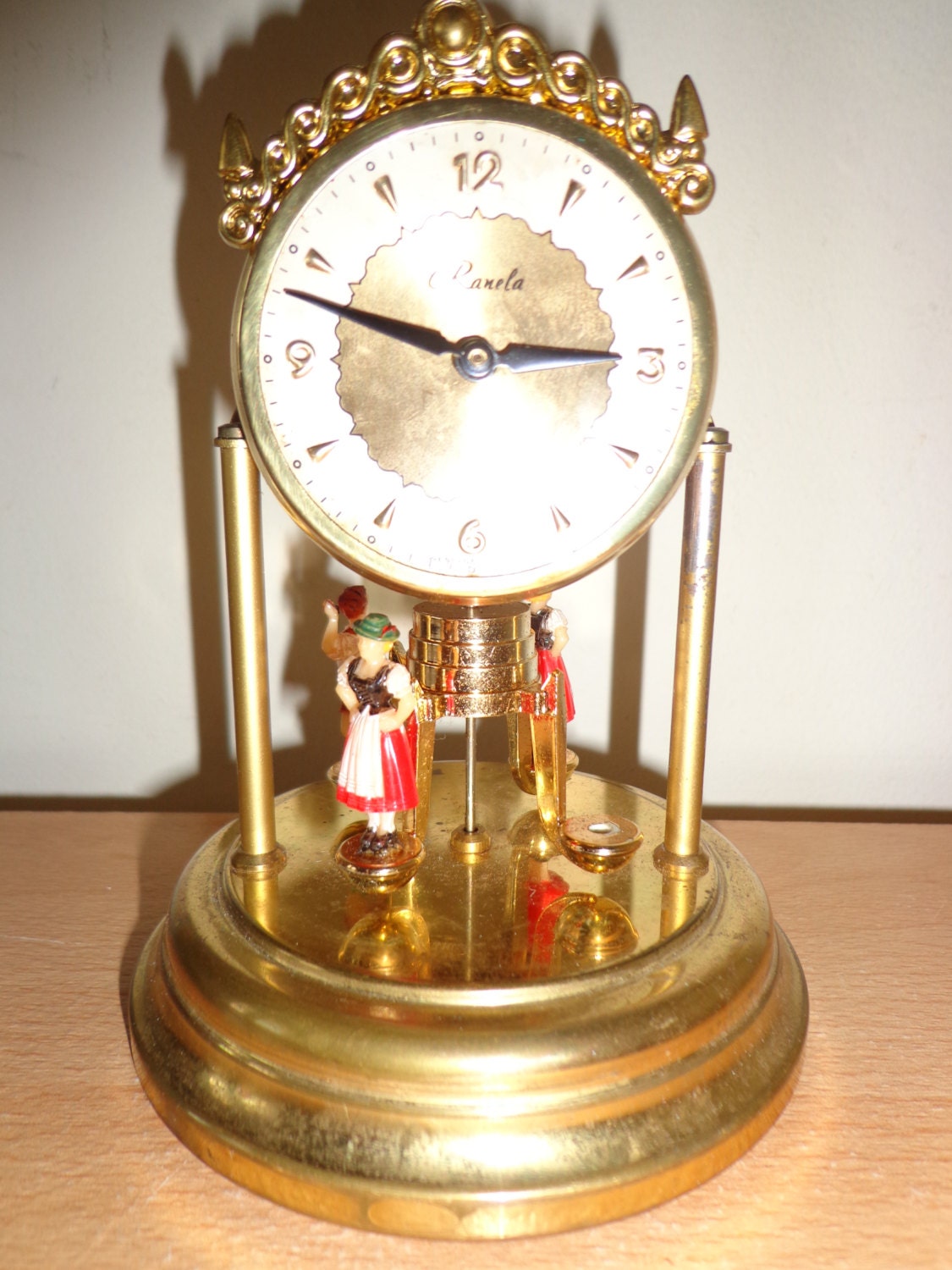 Vintage West Germany Ranela Wind Up Clock by AntiqueAndVintageUK