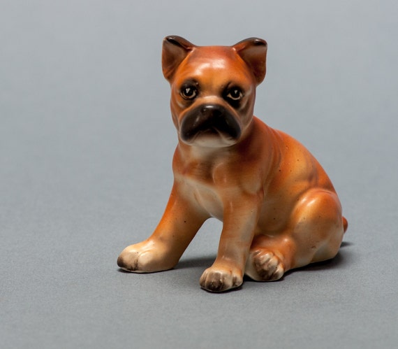 vintage boxer dog figurine