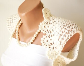 Ivory Wedding Shrug, Ivory Boleros, New design