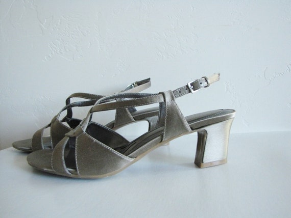 ... Inch Sandal Heels,8M Heels,Grey Sandal Heels,Dress Sandals,Strappy