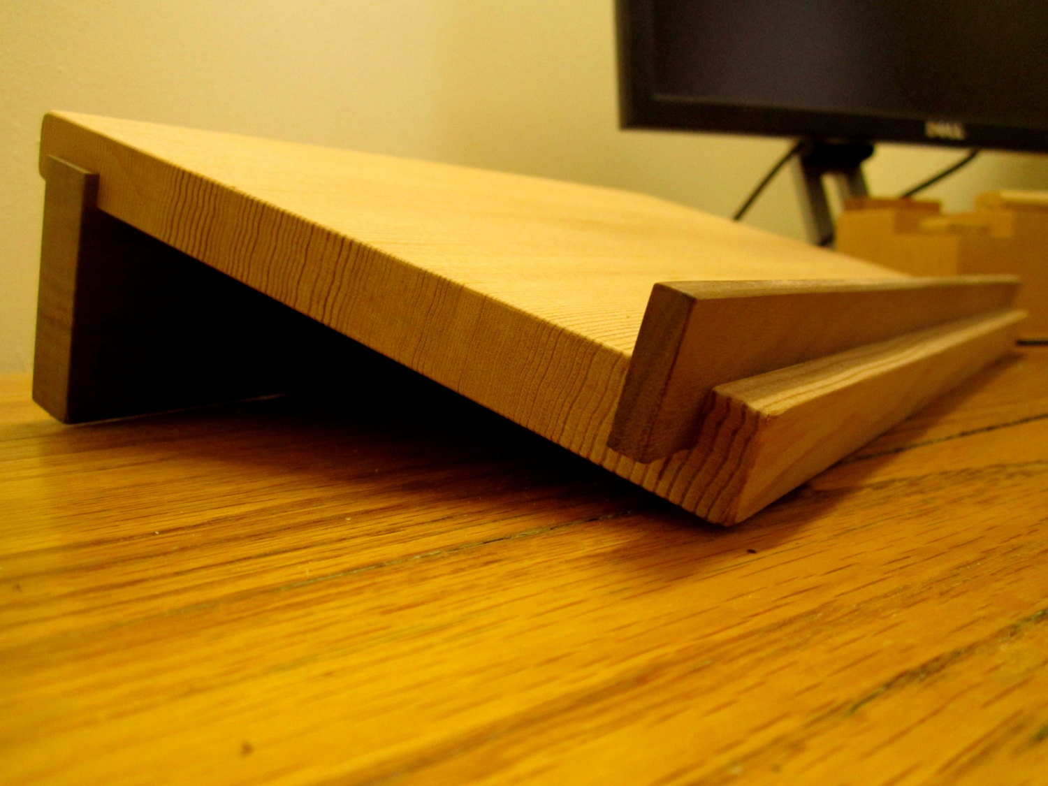Wooden Laptop Stand by MatchlessMade on Etsy