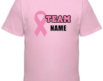 Team (NAME) Personalized Breast Cancer t-shirt