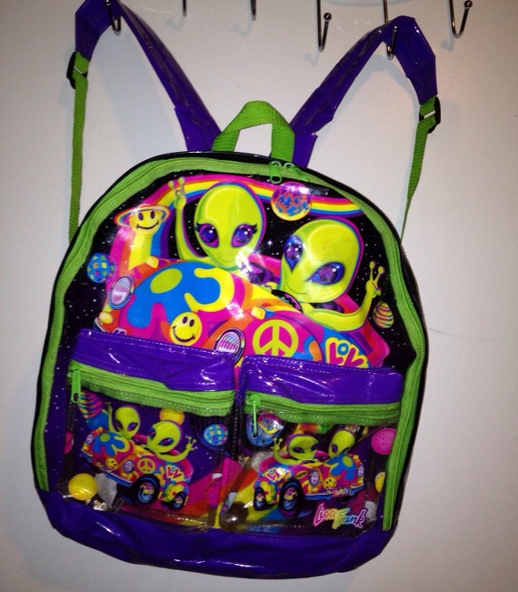 loungefly lisa frank alien backpack