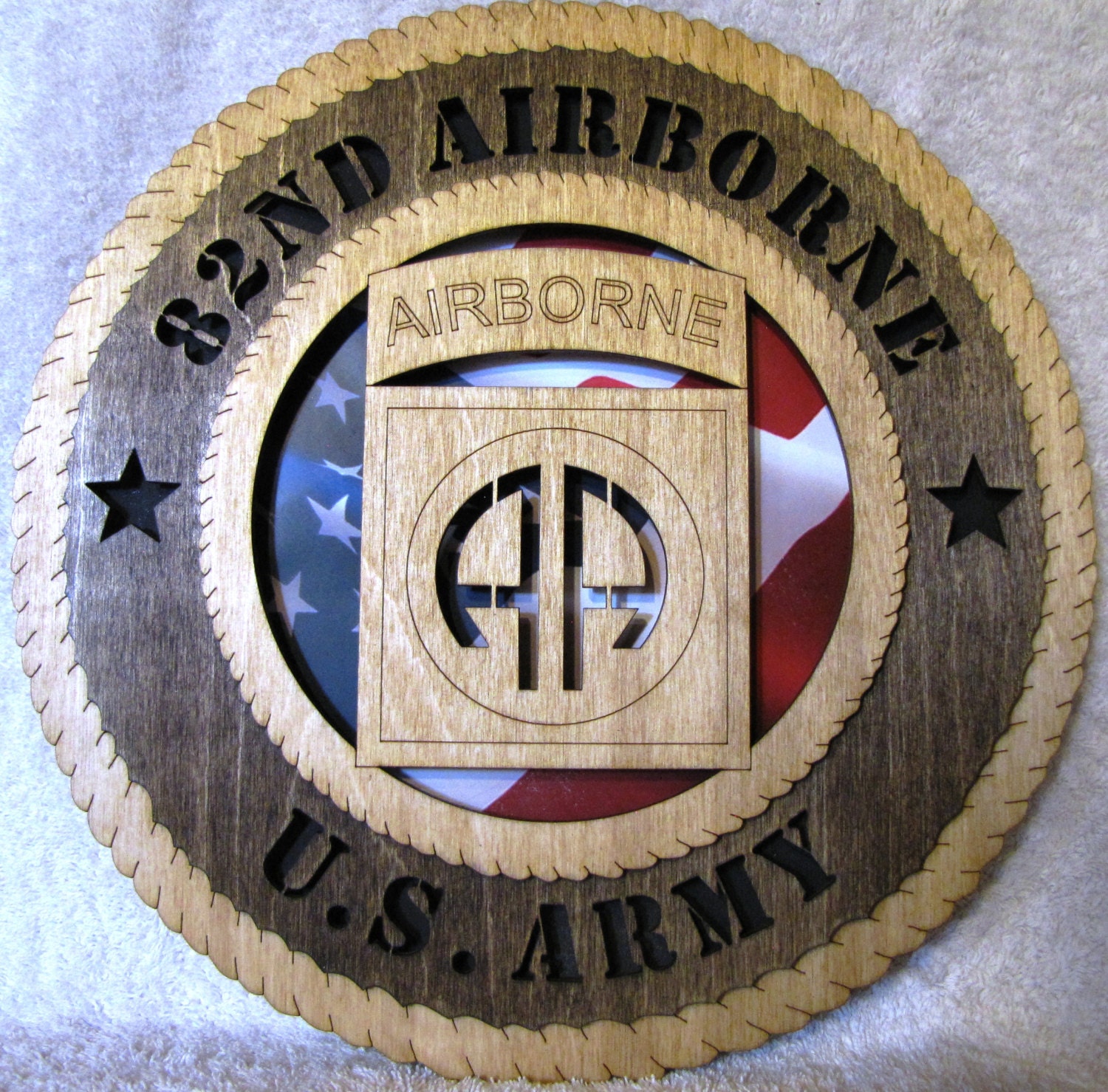 Army 82nd Airborne Laser Cut Military Wall Plaque by MyOrangeKat