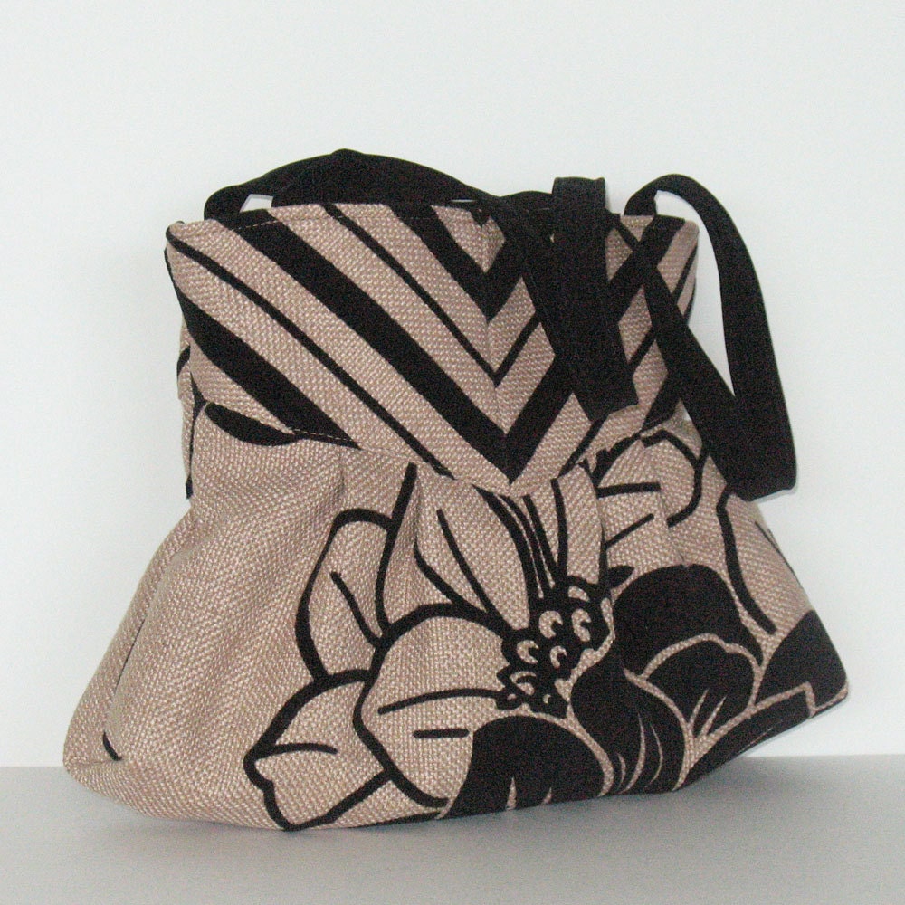 Floral purse Non leather handbag Vegan casual handmade bag