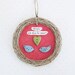 Nesting Love Birds- Handmade Onament- Valentine's Day, Wedding Shower, Anniversary Gift