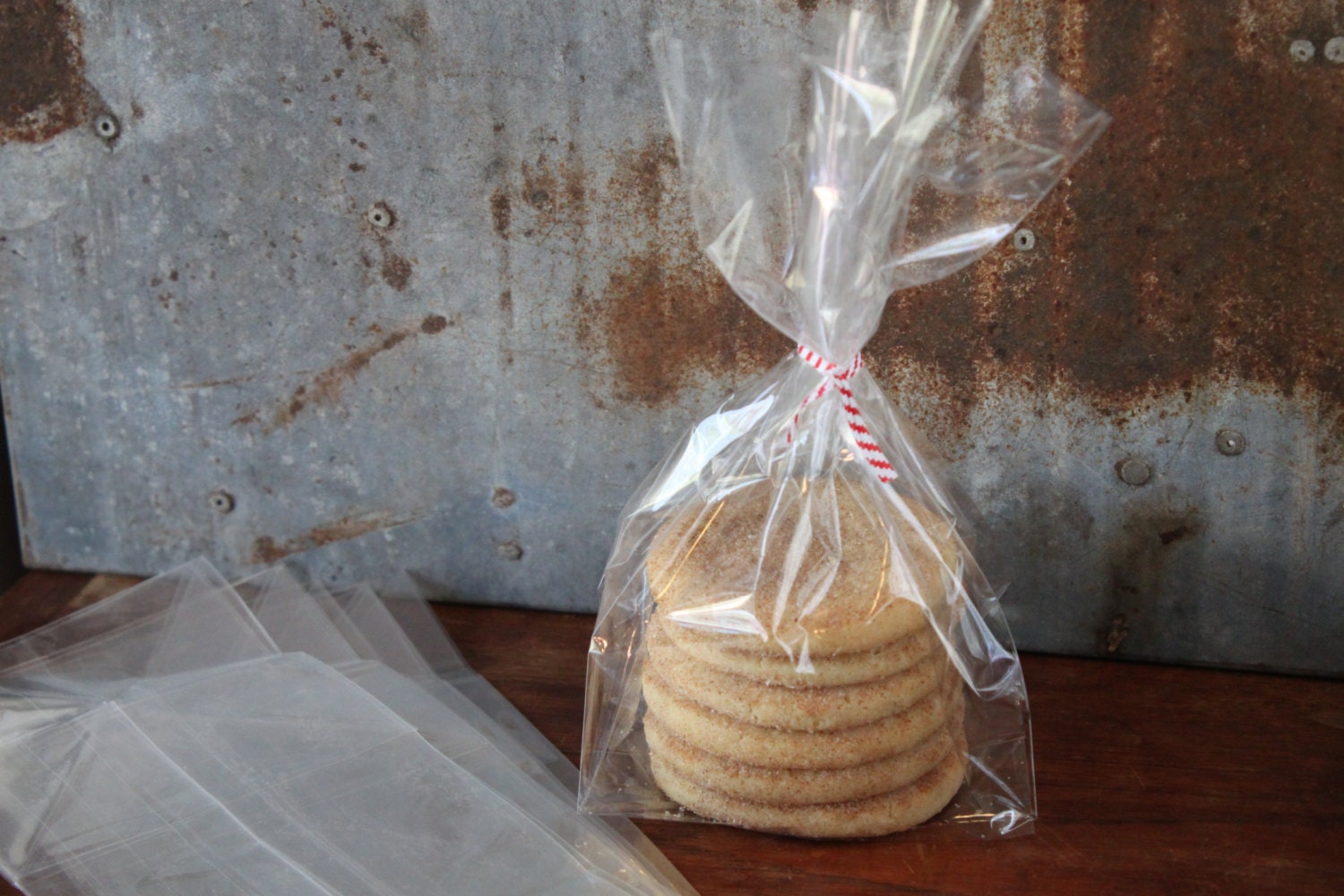 24 cookie bags cello bags gusset sides 4x4x9