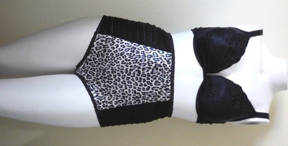 Black animal sheer mesh elastic waist panties review express