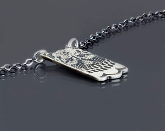 Small Elegant Silver Lace Necklace (No. 4) - Etched Sterling Silver by Lisa Hopkins Design