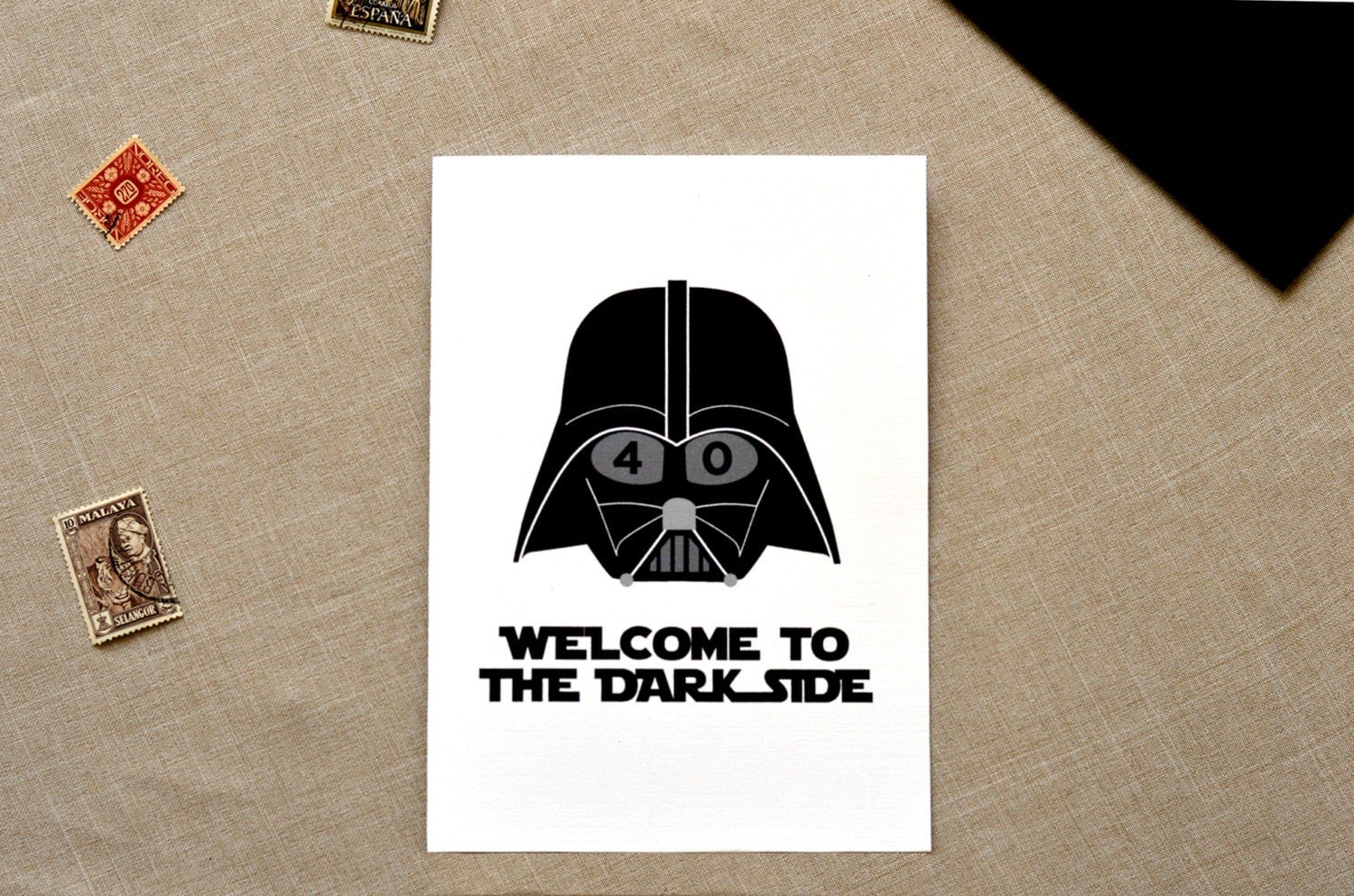 Star Wars Birthday Card Funny Card Darth Vader by CDesignsCards