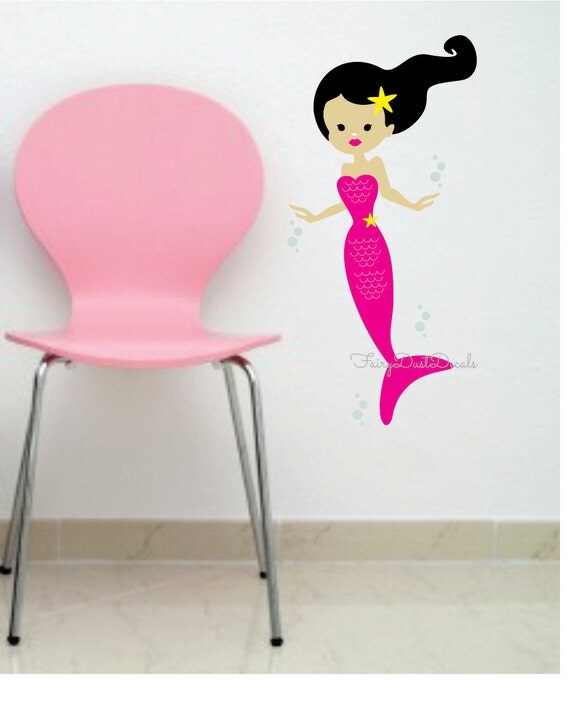 Items similar to Mermaid Girl wall decal on Etsy