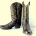 Justin Cowboy Boots // Chocolate Brown Leather (11 1/2 D)