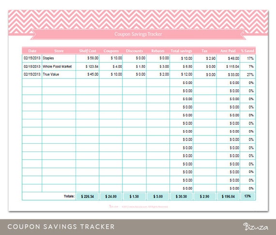 checking and savings account tracker spreadsheet