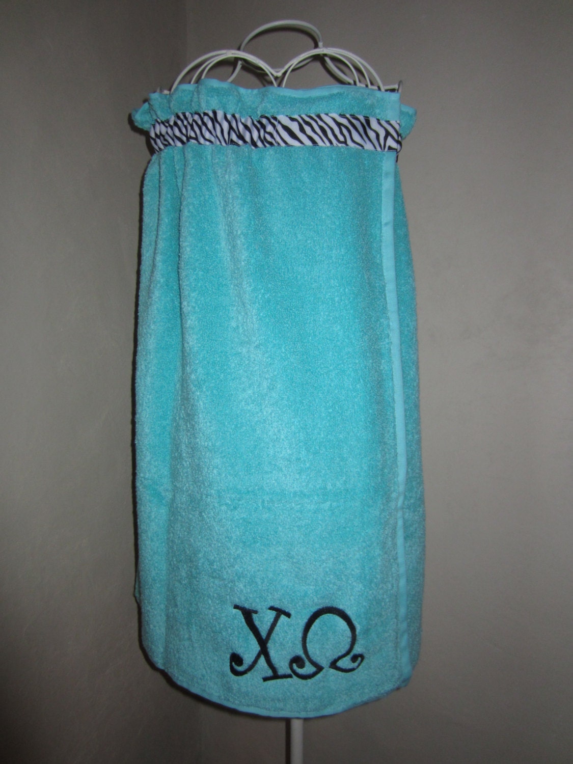 Personalized Towel Wrap by FleurDesignCreations on Etsy