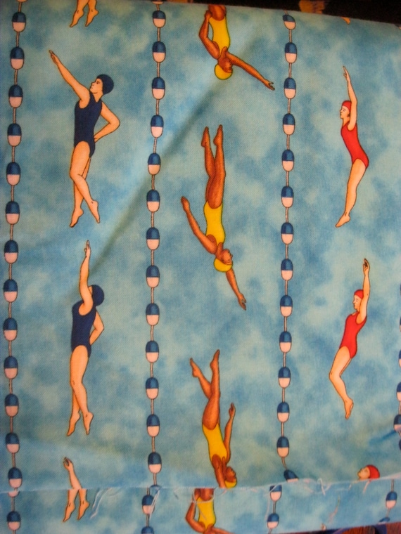 Swim Team Fabric Cotton Yardage Swimmers Bathing Suit