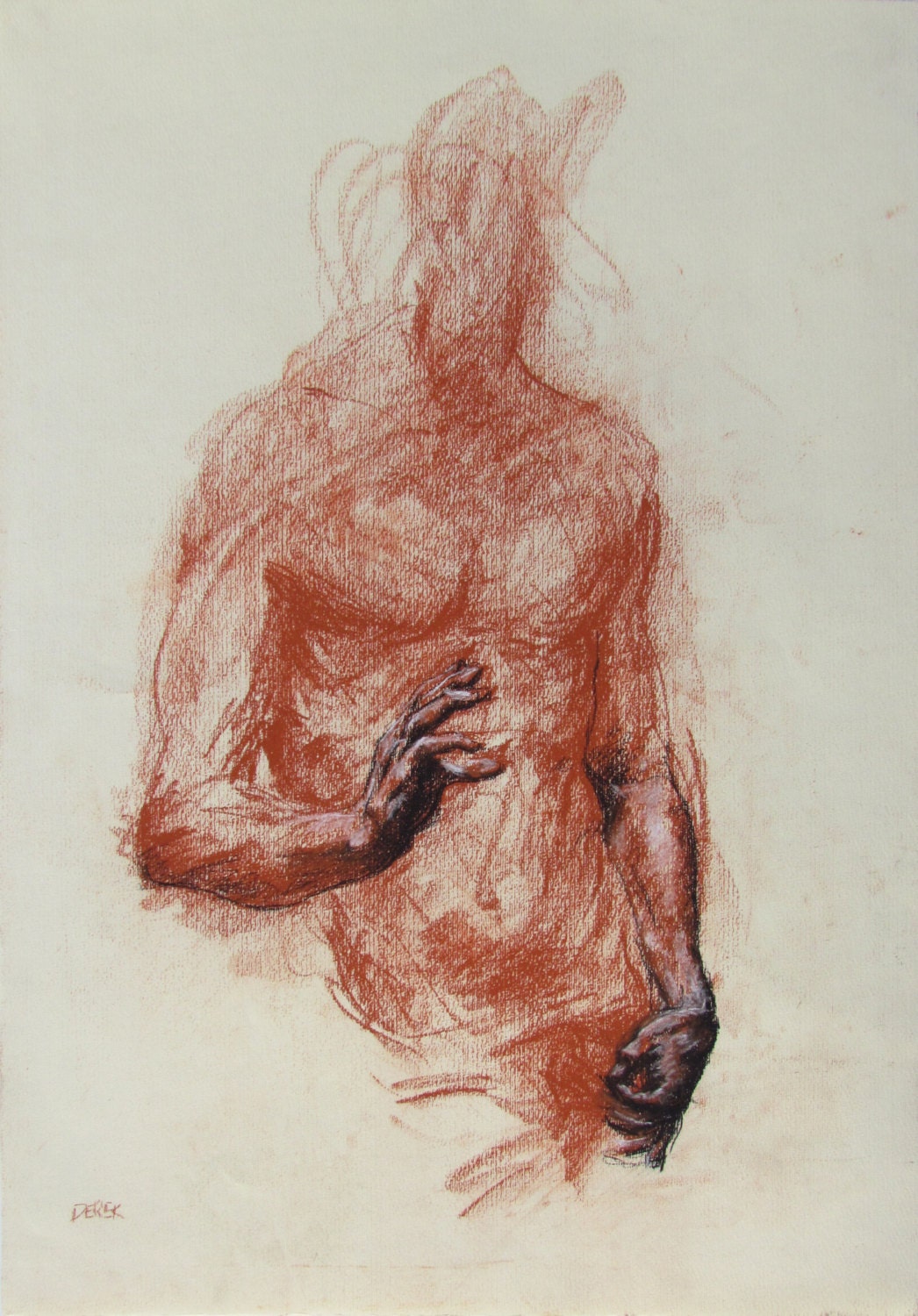 conte figure drawing