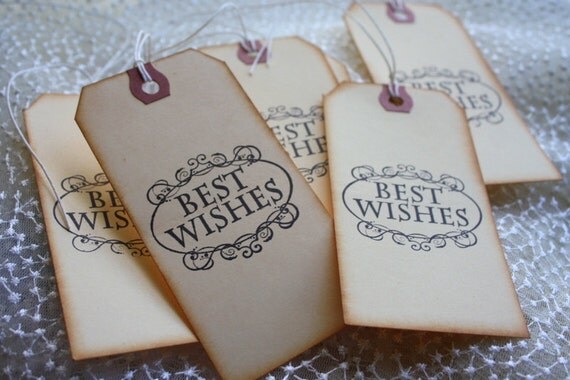 Wishing Tree Tags Best Wishes Design by thepaperynook on Etsy