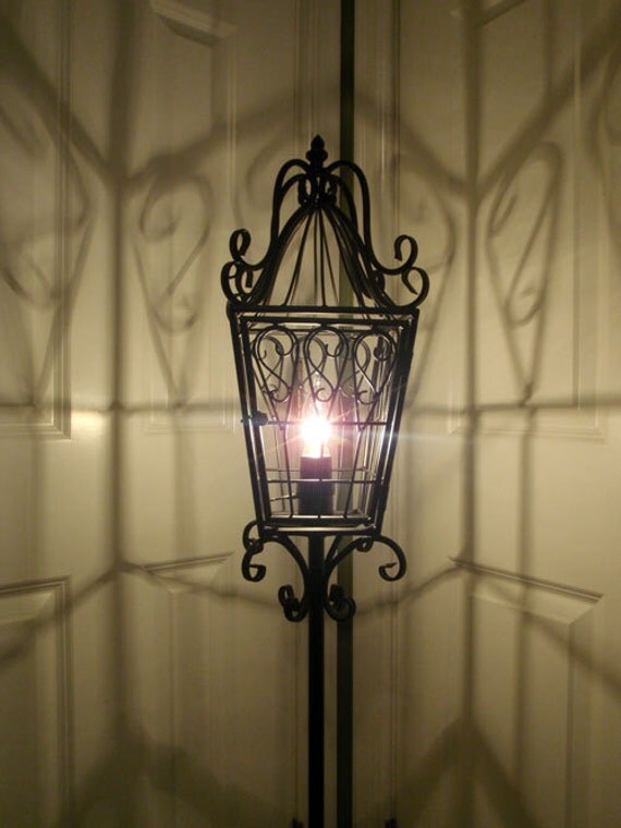 Anthropologie inspired bird cage lantern style floor lamp