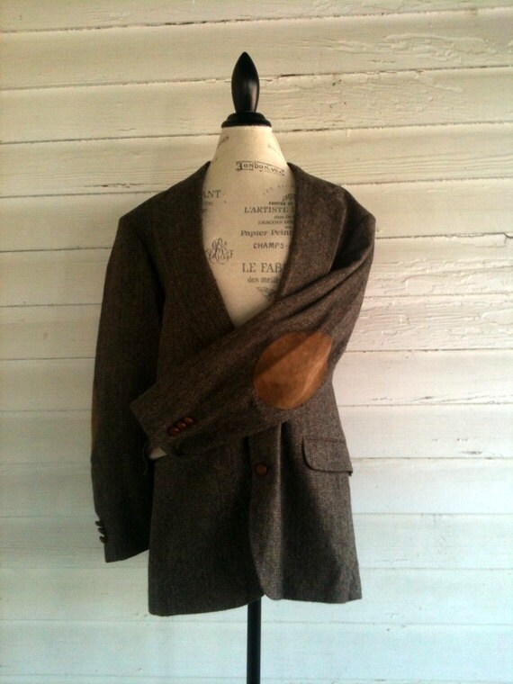 Vintage Men's Professor's Jacket Neutral Wool