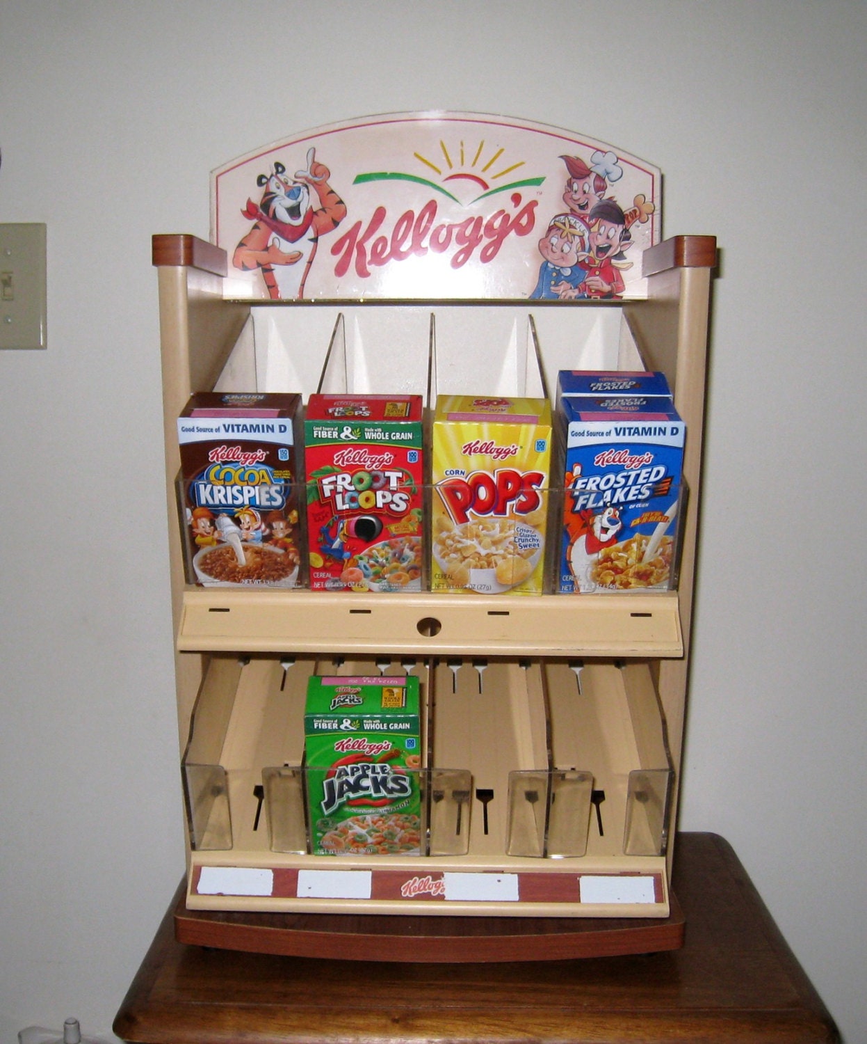SALE Retro Kellogg's Single Serve Cereal Box Dispenser